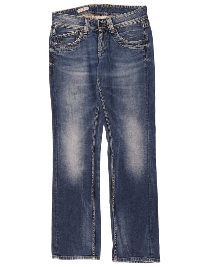 PEPE Jeans feminino bootcut jeans W27 L32 azul algodão