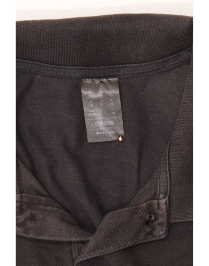 Camisa polo masculina Adidas 2XL algodão preto
