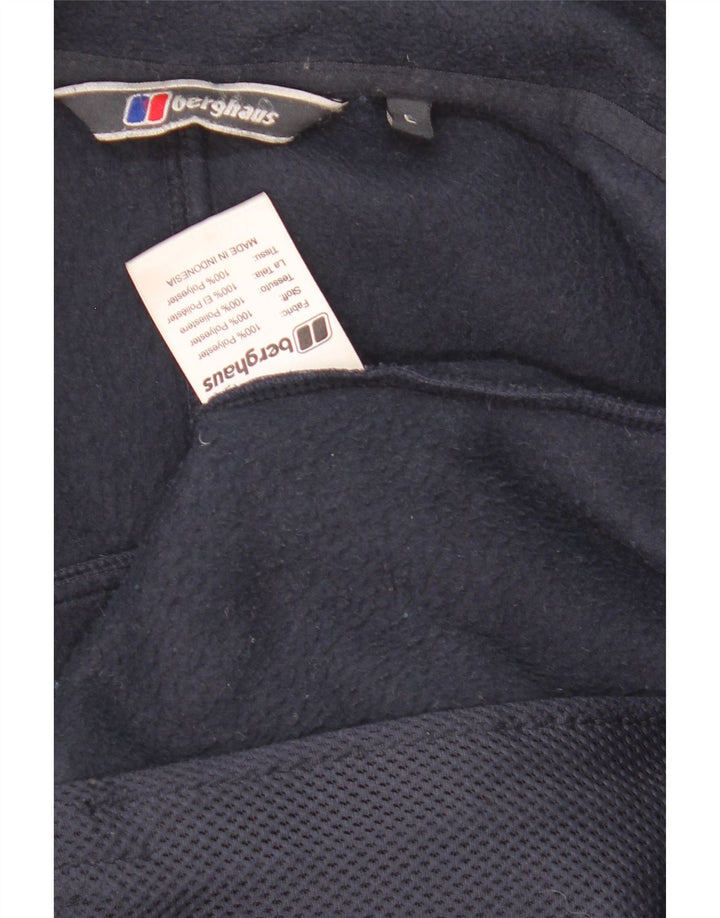 Jaqueta de lã masculina Berghaus UK 40 grande poliéster azul marinho