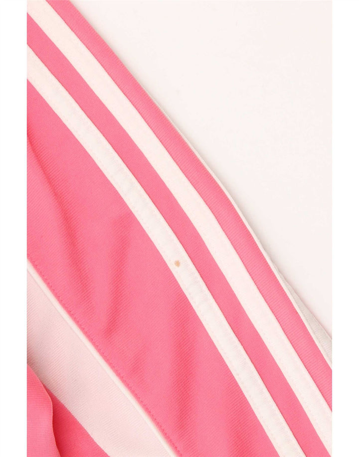 Adidas Womens Tracksuit Top Jacket UK 10 Pequeno Rosa Poliéster