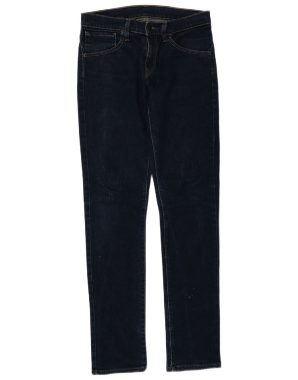 Jeans slim feminino Levi's W28 L34 algodão azul marinho