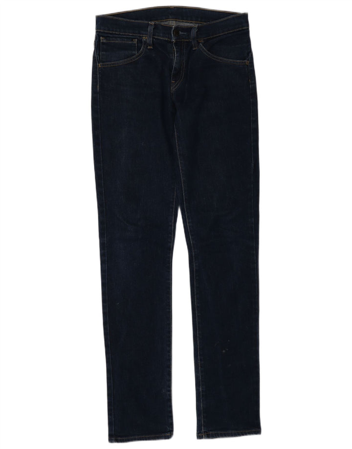 Jeans slim feminino Levi's W28 L34 algodão azul marinho