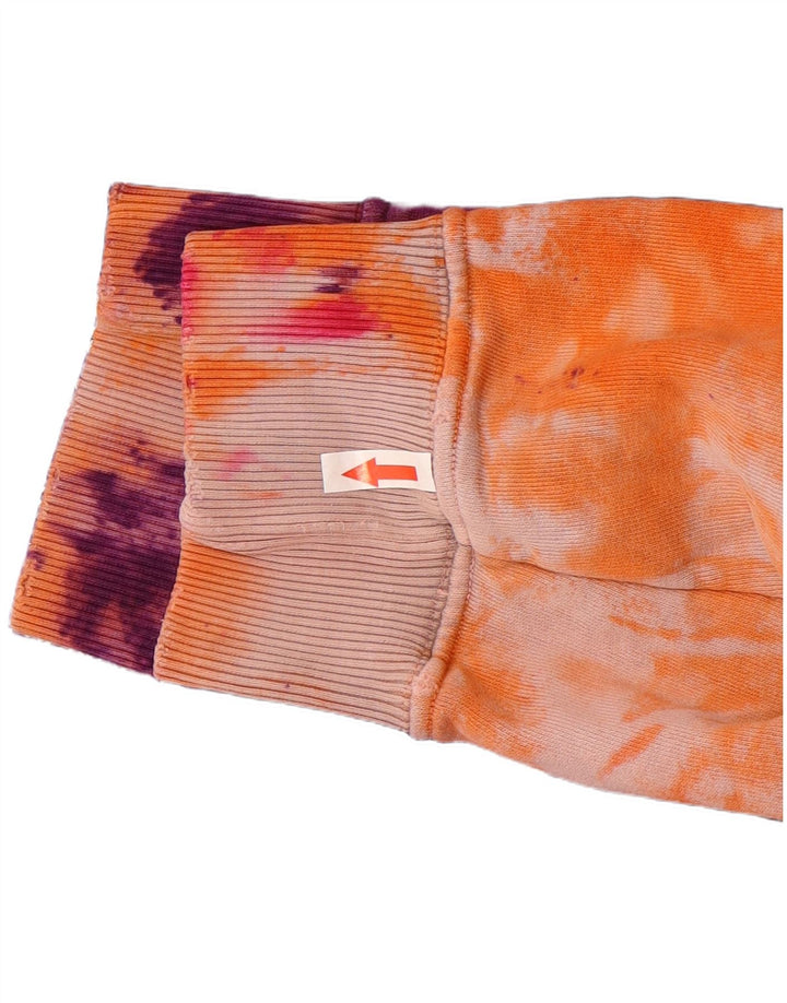 Polvo masculino gráfico moletom com capuz grande tie-dye multicolorido