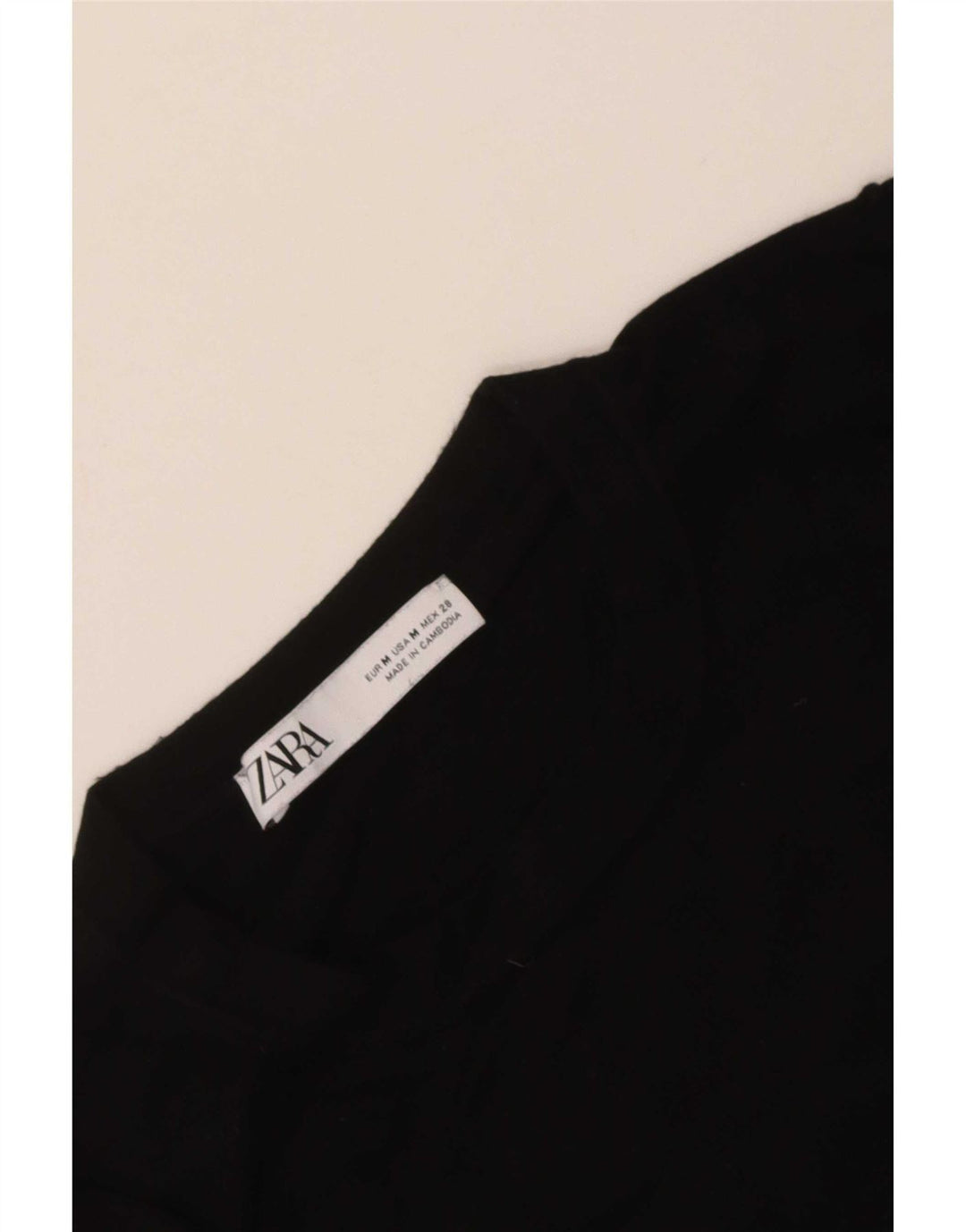 Suéter Zara feminino com gola canoa UK 12 médio preto