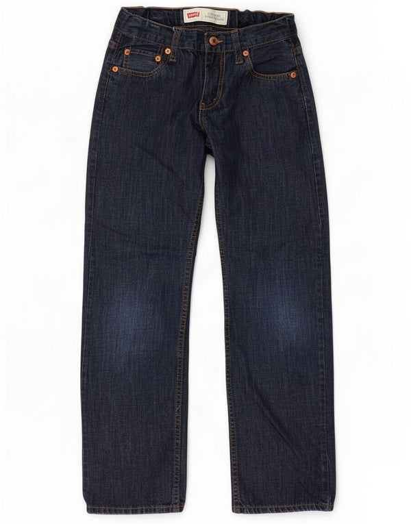 Jeans Levi's Boys Jambe Droite Straight 9-10 anos W25 L25 Azul Marinho Algodão