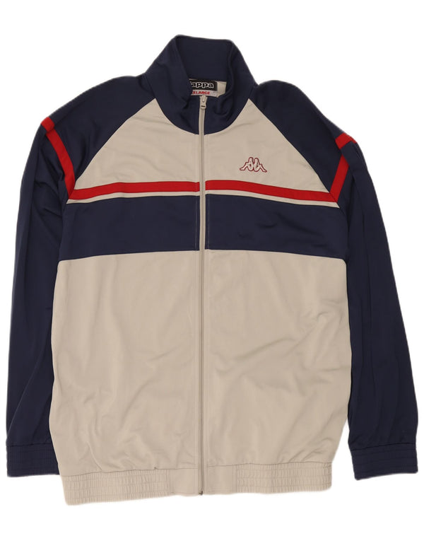 Jaqueta Kappa masculina de ajuste regular 3XL cinza Colourblock esportivo