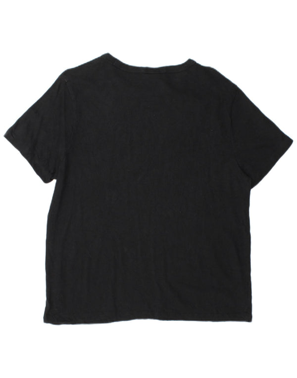 Camiseta feminina estampada Champion UK 16 grande preta