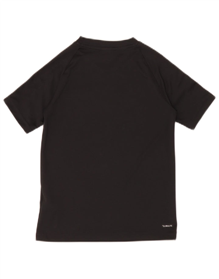 Camiseta Adidas Boys Climalite Top 9-10 Anos Poliéster Preto