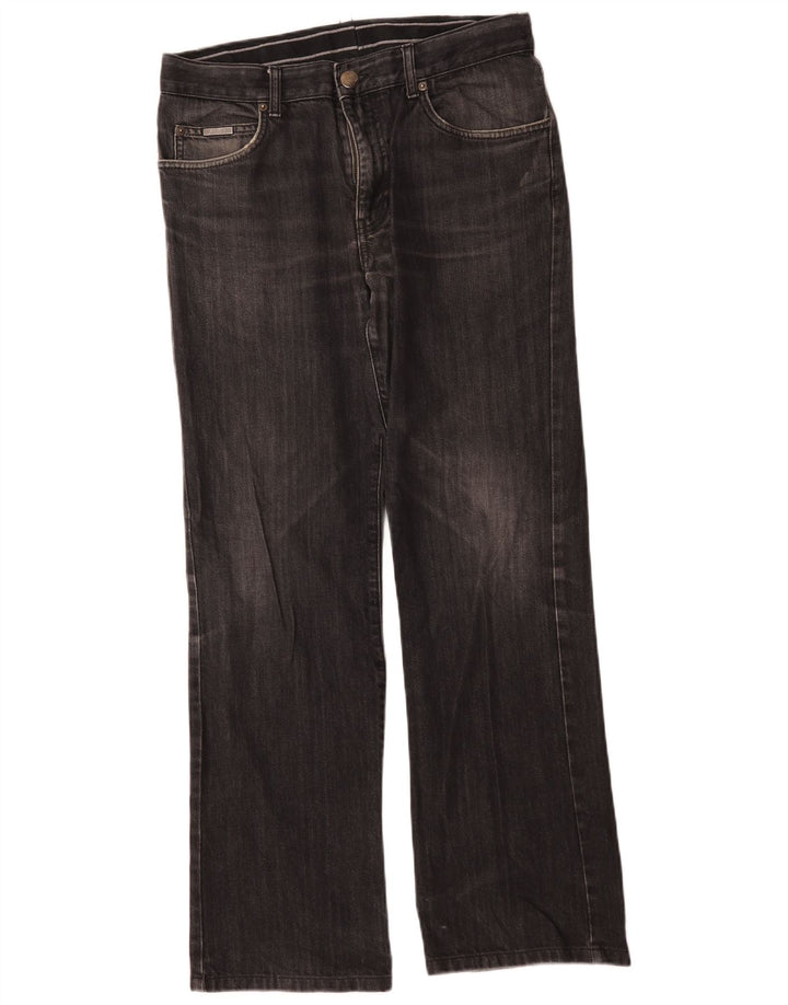 Calça jeans masculina Armani Bootcut W34 L31 cinza