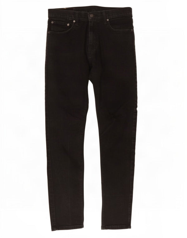 Calça jeans masculina Levi's 512 Lo-Ball Slim Tapered W32 L30 algodão preto