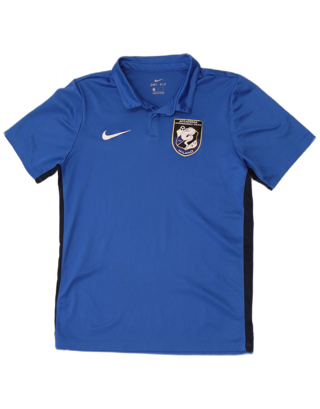 Camisa polo masculina Nike Calcio Graphic grande azul colorblock poliéster