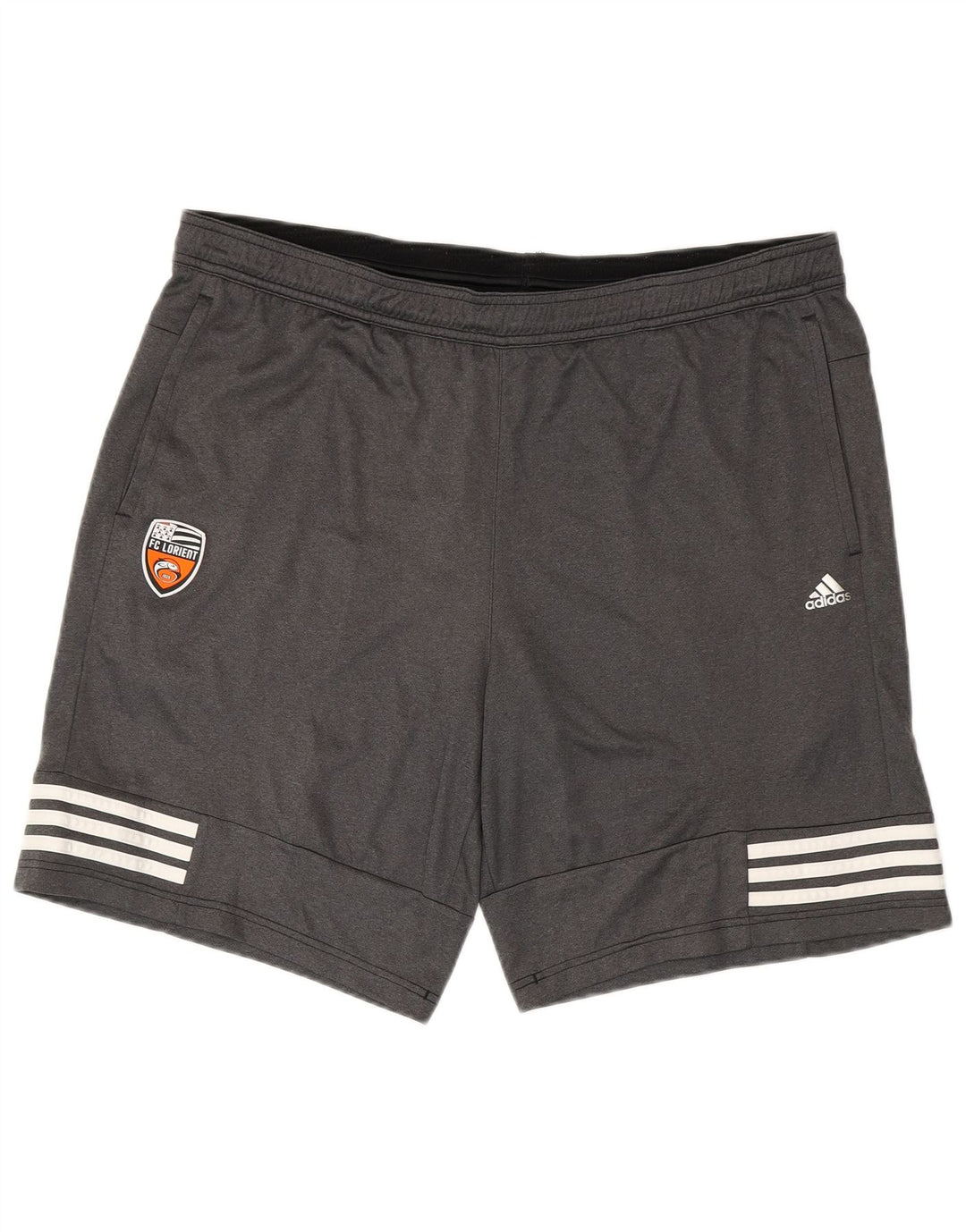 ADIDAS Mens FC Lorient Sport Shorts Grande Cinza Poliéster