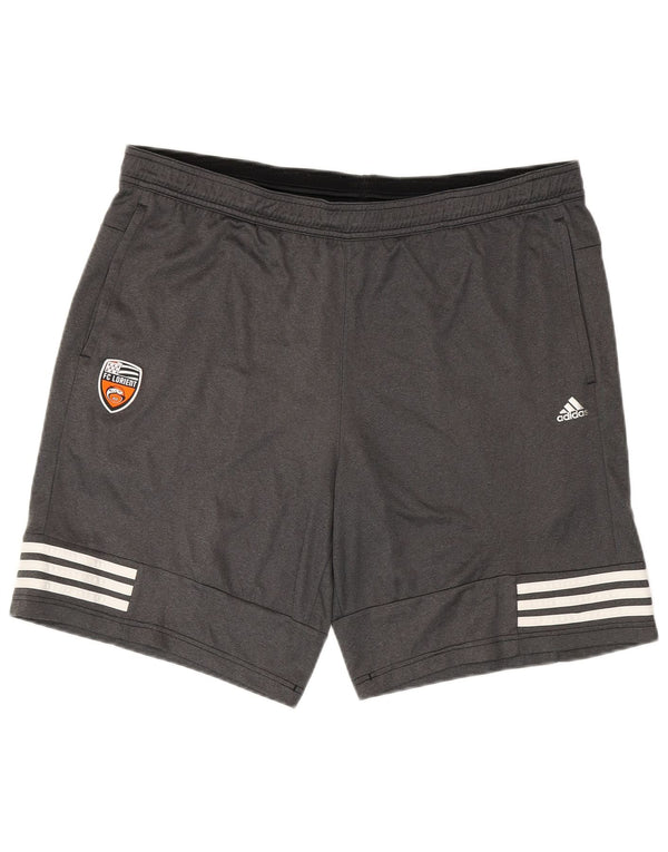 ADIDAS Mens FC Lorient Sport Shorts Grande Cinza Poliéster