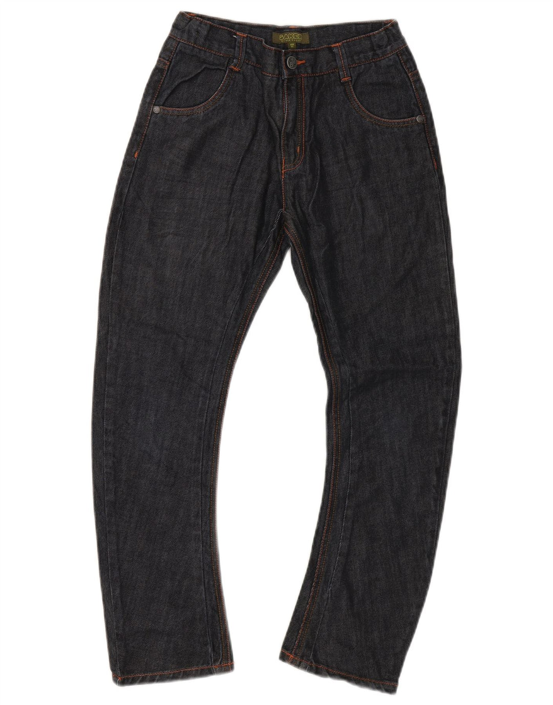 TED BAKER Boys Banana Straight Jeans 10-11 Anos W26 L24 Azul Marinho Algodão