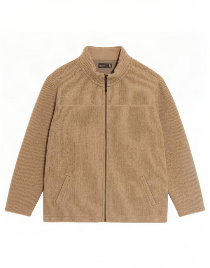 Jaqueta masculina de agasalho Marks & Spencer XL bege poliéster
