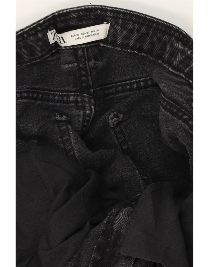 Shorts jeans masculino Zara EU 38 pequeno W30 preto