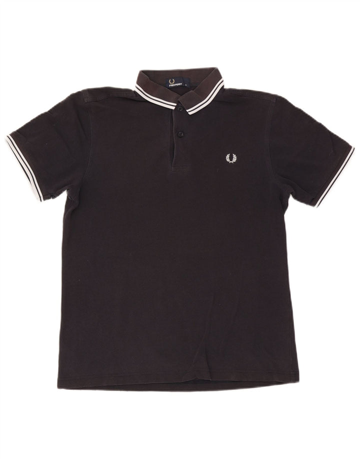 Camisa polo masculina Fred Perry médio algodão azul marinho