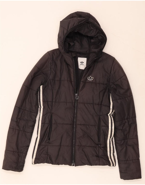 Jaqueta Adidas Feminina Primegreen com Capuz Acolchoada UK 6 XS Poliéster Preto