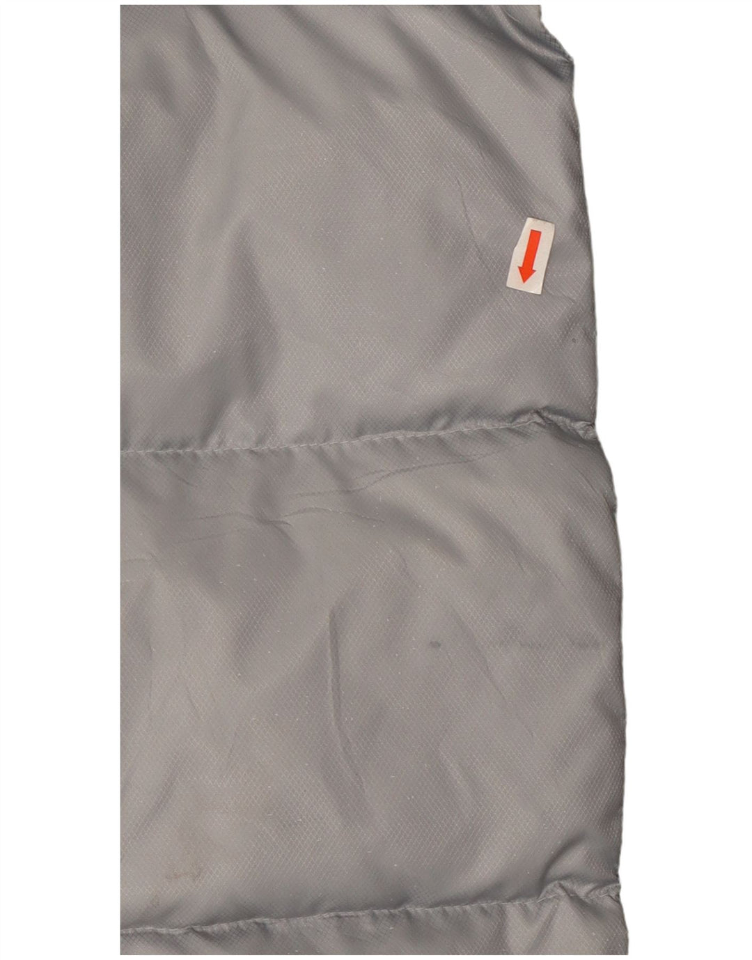 Jaqueta acolchoada masculina Adidas Three Stripes UK 40 grande bloco cinza