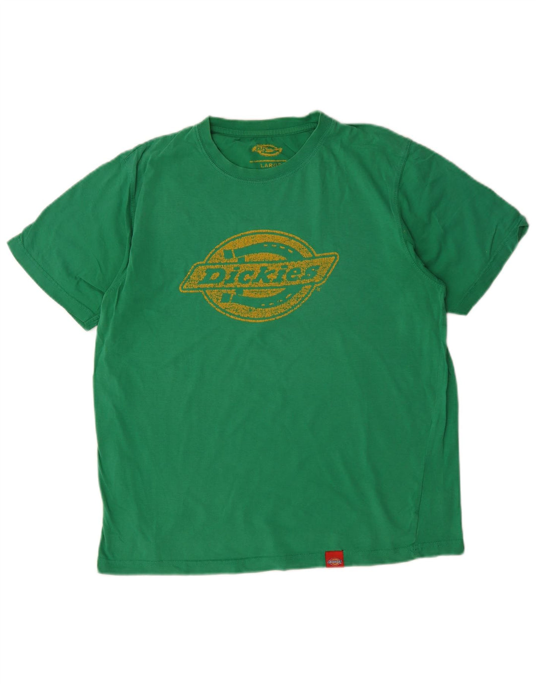 Camiseta masculina gráfica DICKIES Top grande de algodão verde