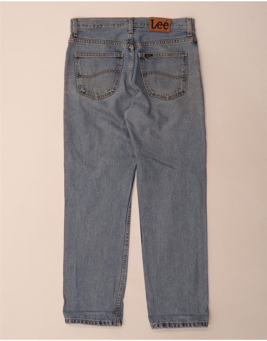 LEE Masculino Brooklyn Straight Jeans W32 L30 Azul Algodão