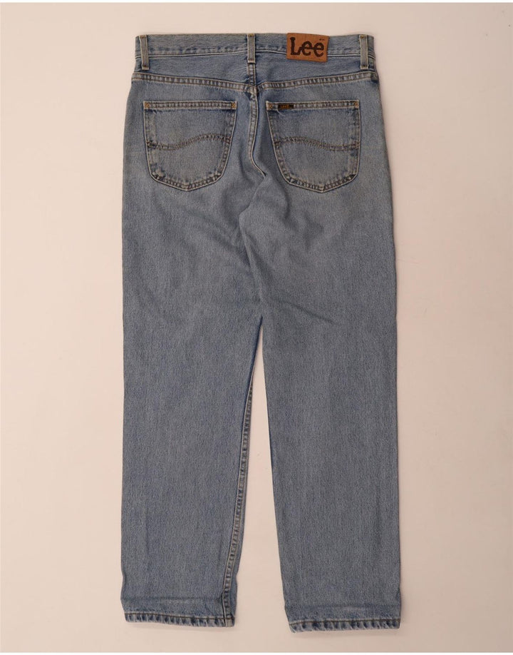LEE Masculino Brooklyn Straight Jeans W32 L30 Azul Algodão