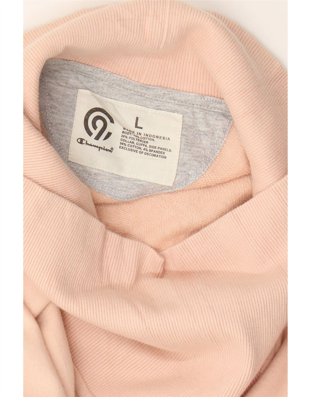 CHAMPION Womens Longline Sweatshirt Jumper UK 16 Large Pink Cotton Vintage Champion and Second-Hand Champion from Messina Hembry 