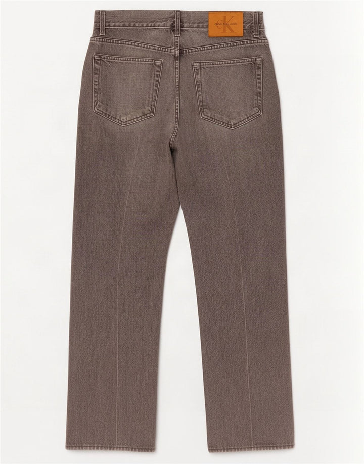 Calça jeans reta masculina Calvin Klein W30 L31 cinza