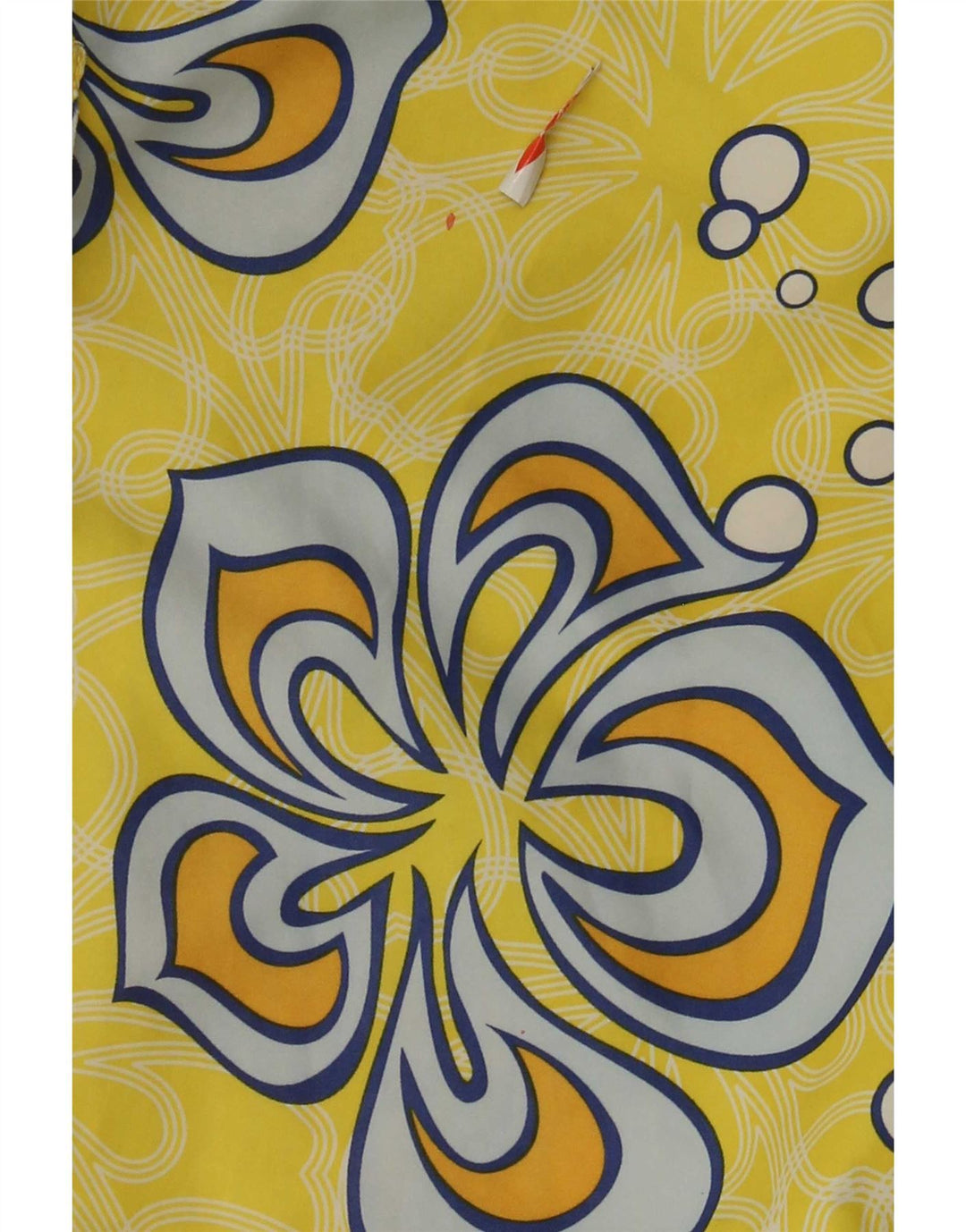 Shorts de natação masculino Sundek poliéster floral amarelo médio