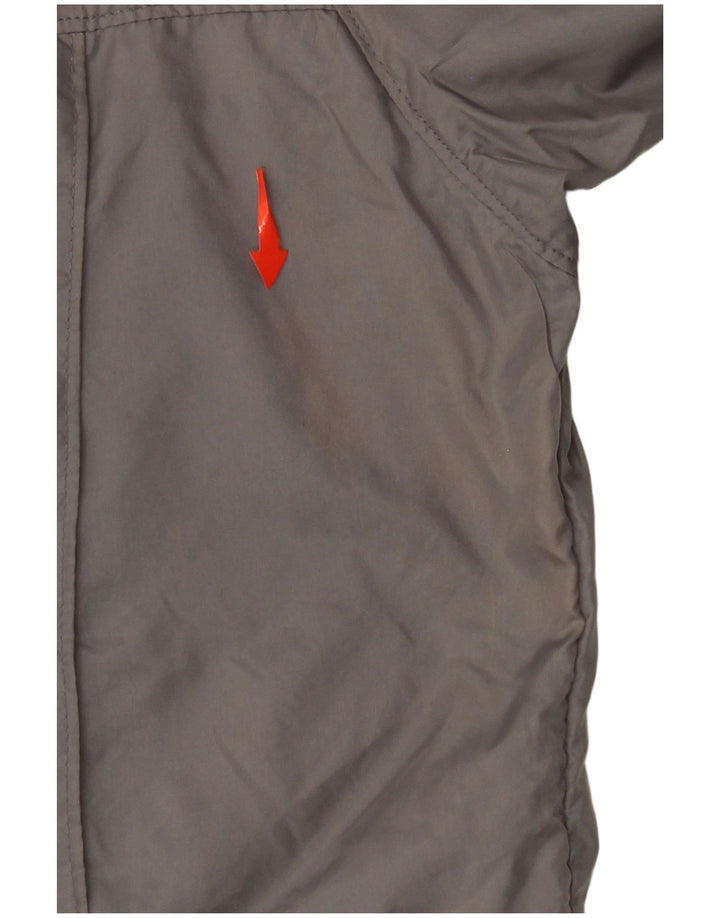 LANDS END Jaqueta masculina de agasalho cinza médio nylon