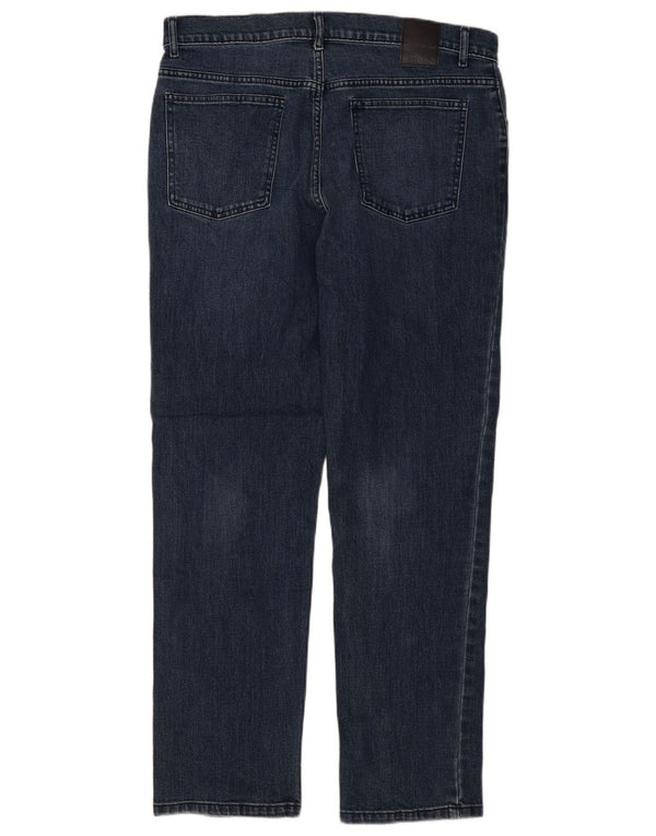 Dkny Mens Slim Jeans W34 L30 Azul Algodão