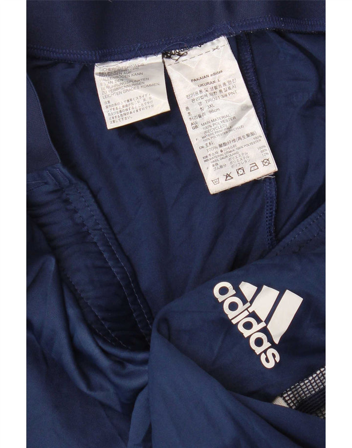 Adidas Mens Aeroready Bermuda Sport Shorts Grande Poliéster Azul Marinho