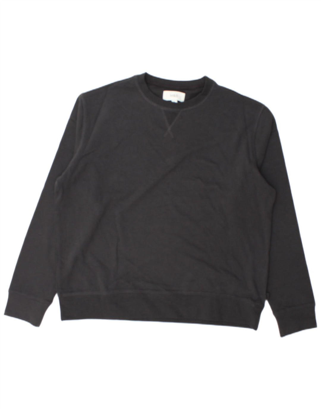 MARKS & SPENCER Moletom masculino Jumper XL algodão preto