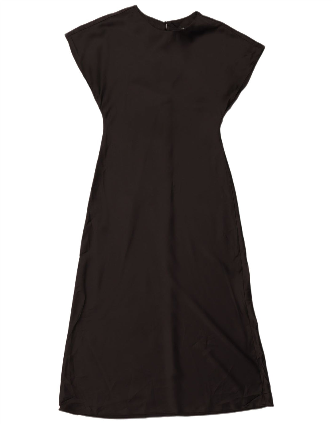 Vestido maxi feminino Zara UK 12 poliéster preto médio
