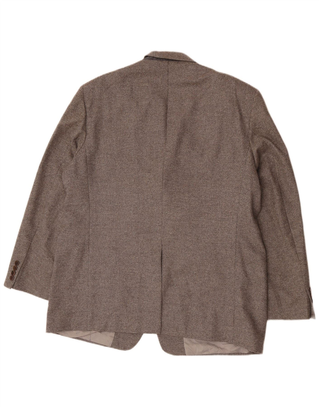 Jaqueta blazer masculina de 3 botões Marks & Spencer Reino Unido 46 XL lã cinza