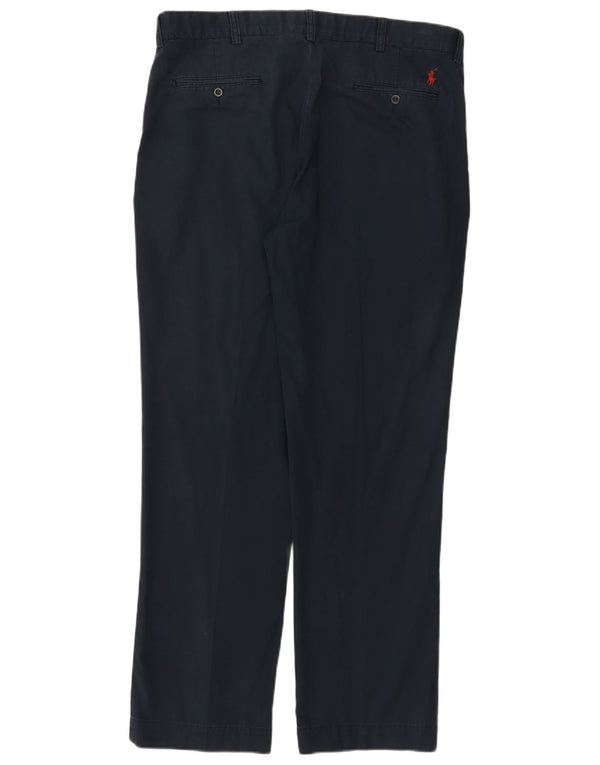 Polo Ralph Lauren Calça Chino Masculina Reta W38 L32 Algodão Azul Marinho