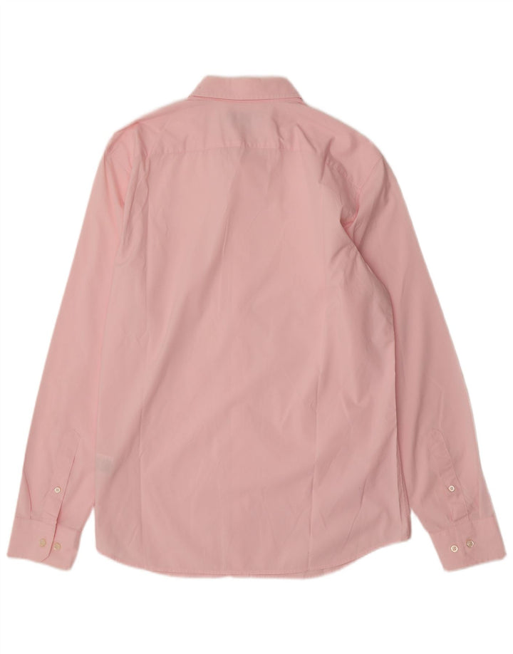 Camisa masculina Banana Republic grande algodão rosa