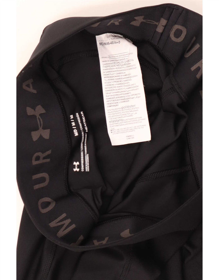 Under Armour Womens Heat Gear Capri Leggings Reino Unido 12 Poliéster Preto Médio
