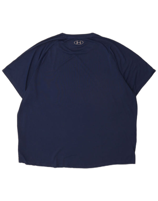 Camiseta masculina Under Armour Top 2XL poliéster azul marinho