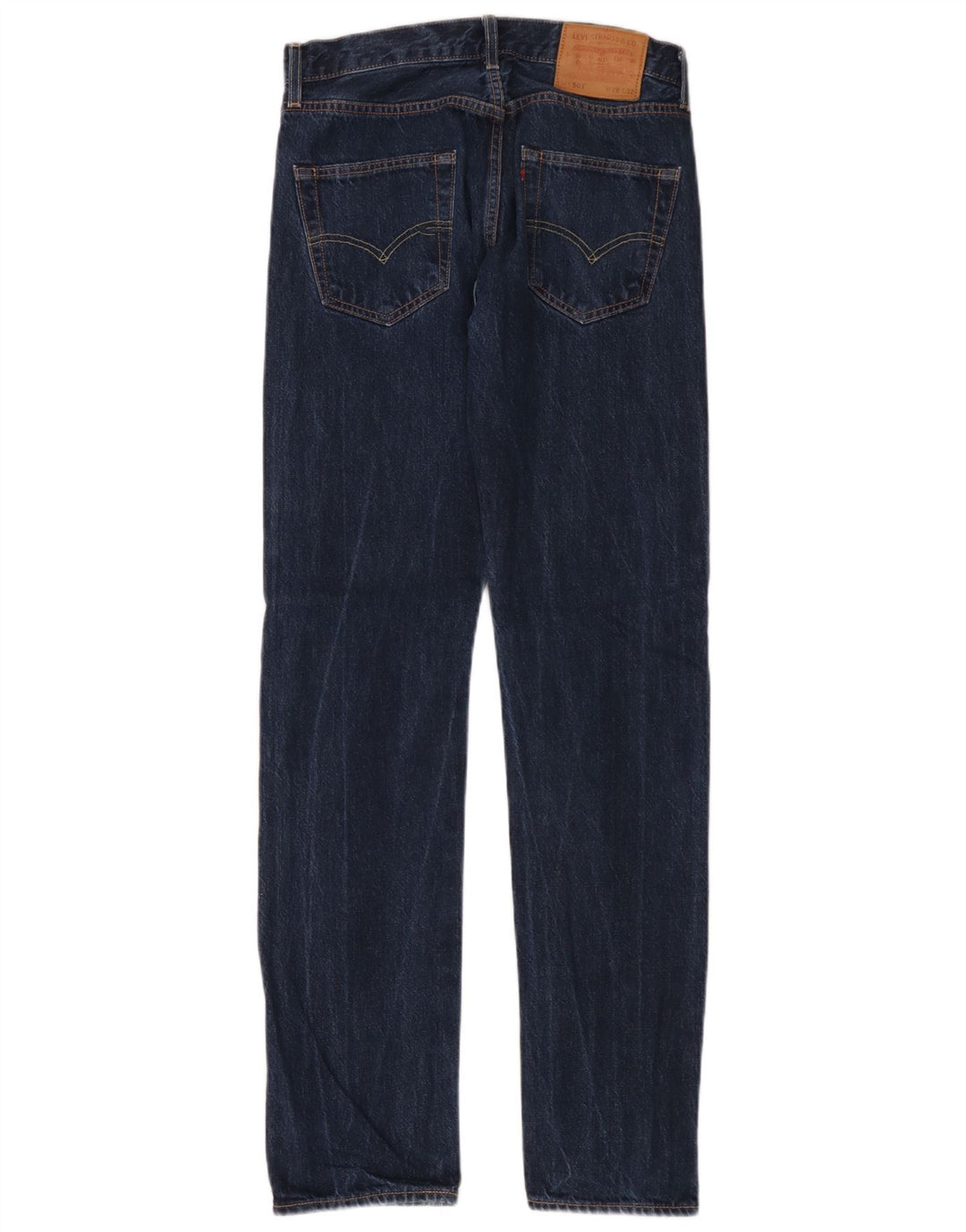 Levi's Masculino 501 Straight Jeans W28 L32 Azul Algodão