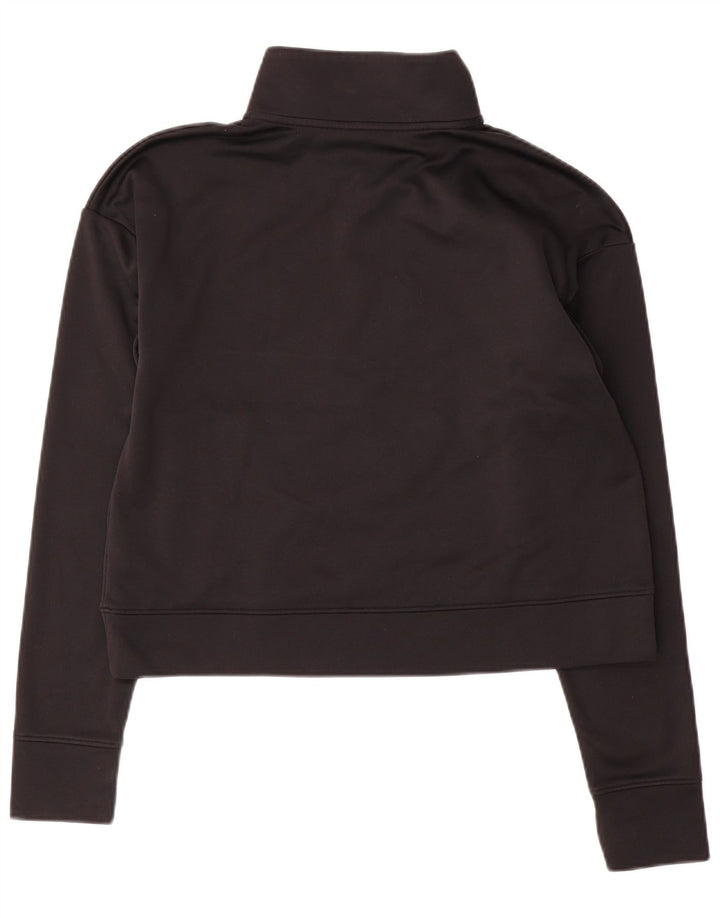 Under Armour feminino gráfico crop moletom jumper Reino Unido 10 pequeno preto