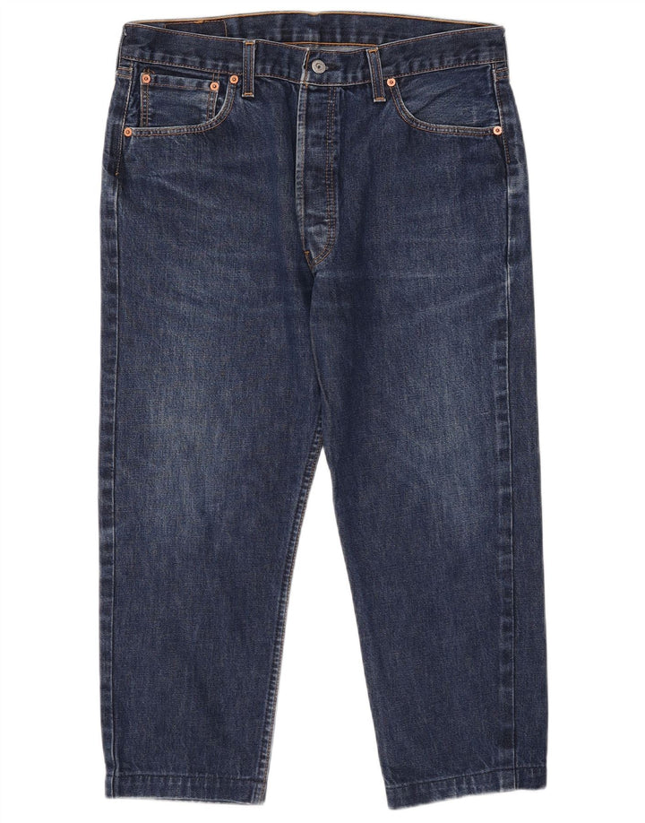 Levi's Masculino 501 Capri Jeans W36 L22 Azul Algodão