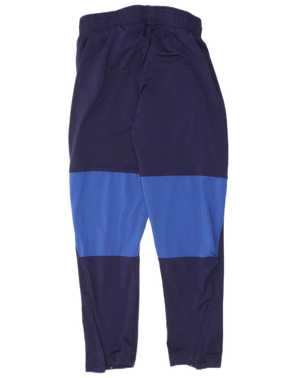 Calça de treino Under Armour Boys 7-8 anos pequeno azul marinho colorblock