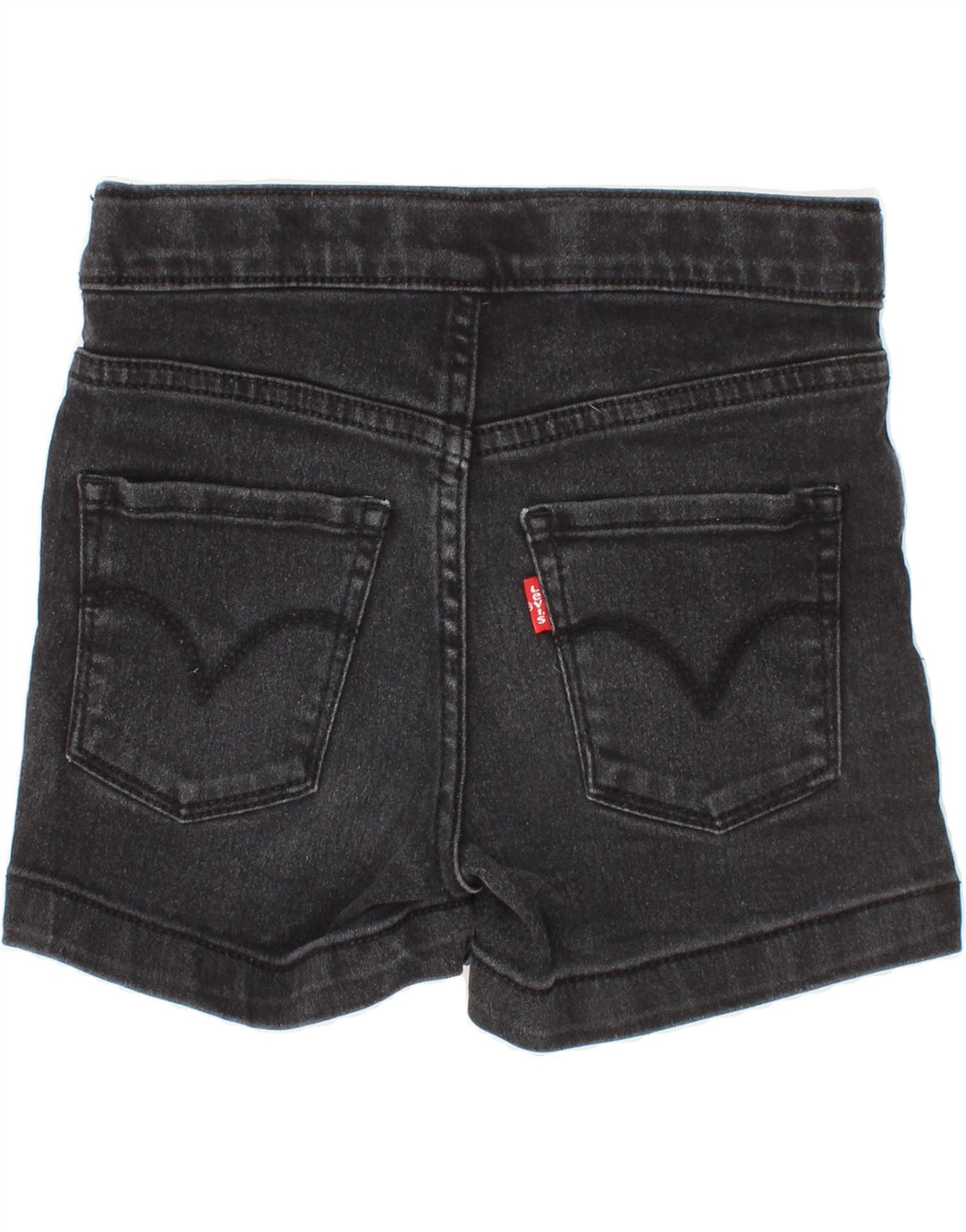 LEVI'S Girls Denim Shorts 6-7 Years W22 Black Vintage Levi's and Second-Hand Levi's from Messina Hembry 