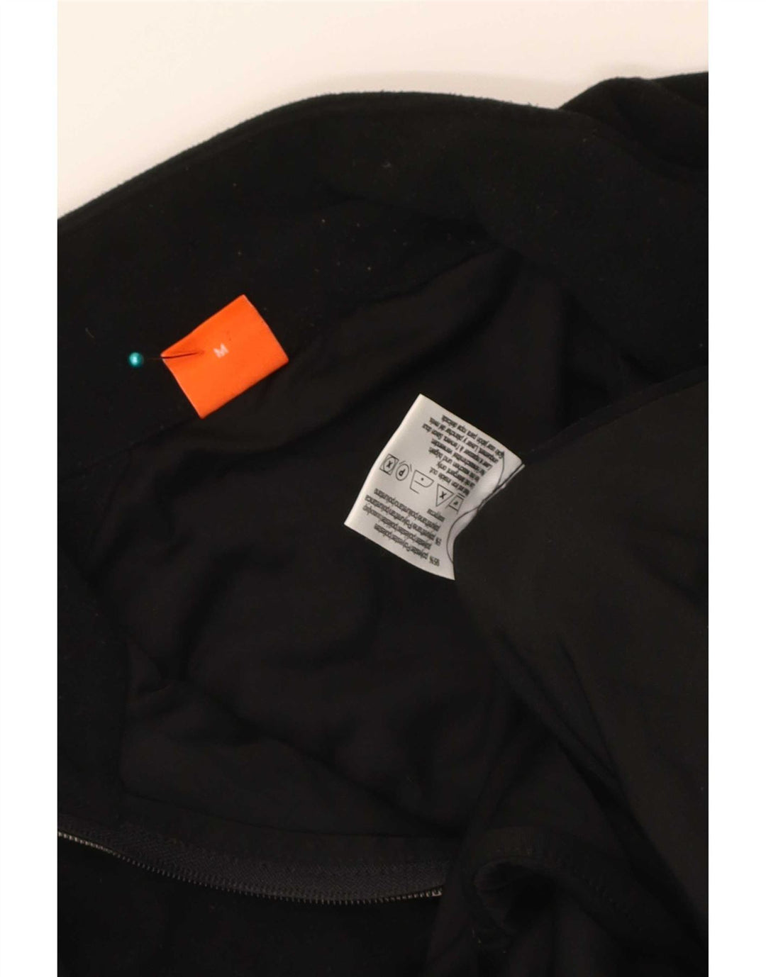 Jaqueta de lã feminina Hugo Boss UK 14 poliéster preto médio
