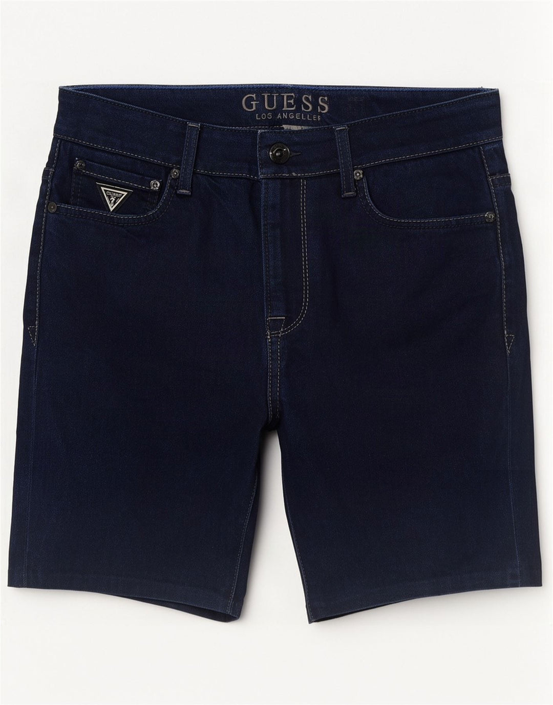 Guess Shorts jeans masculino W33 médio azul marinho