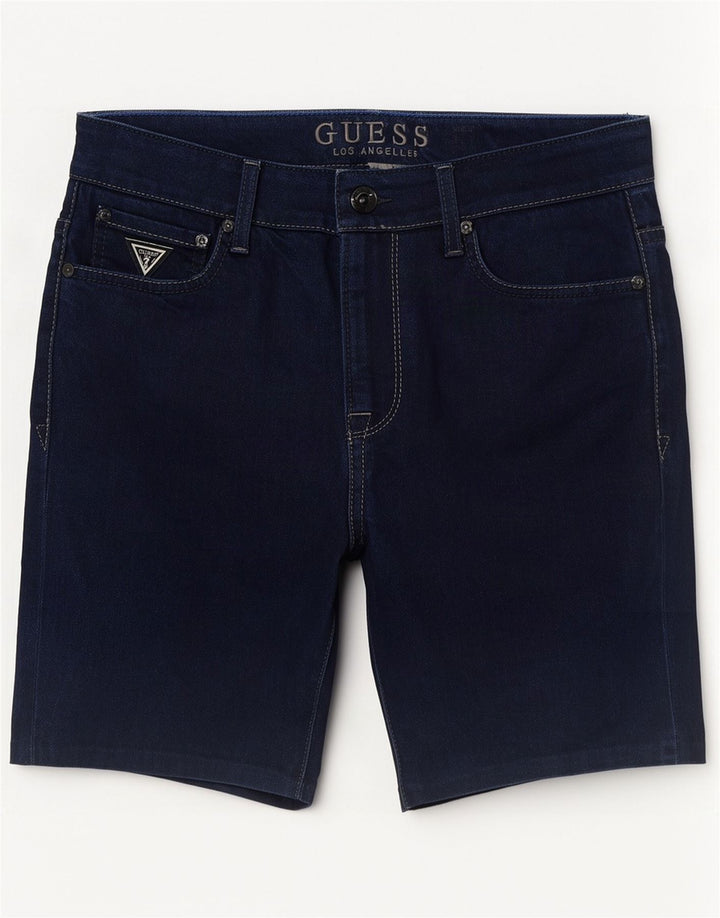 Guess Shorts jeans masculino W33 médio azul marinho
