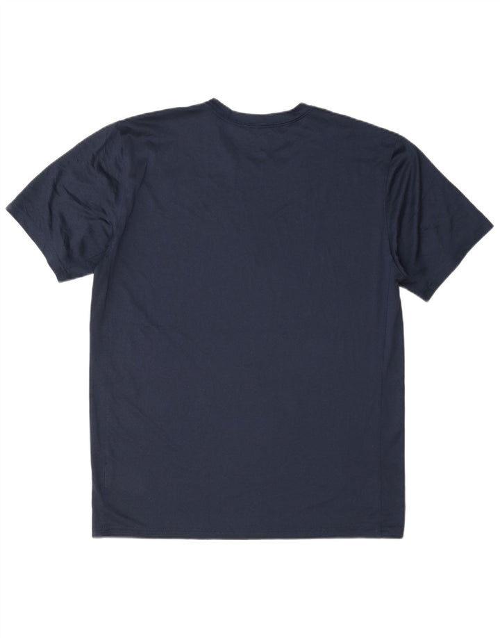 Camiseta masculina Nike Dri Fit grande poliéster azul marinho