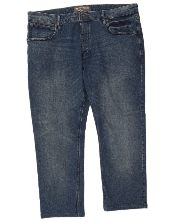 French Connection Masculino Slim Jeans W38 L25 Azul Algodão