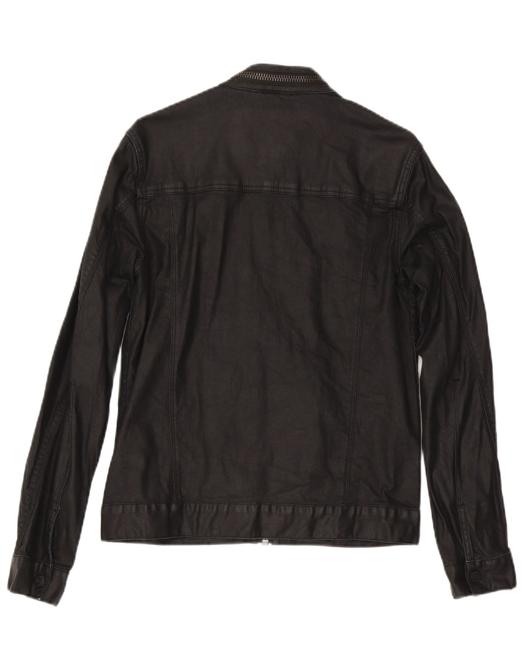 Jaqueta jeans masculina Superdry UK 36 pequeno algodão preto